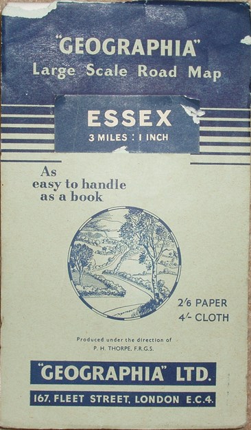 Geographia Large Scale Road Map of Essex, 1952 cover